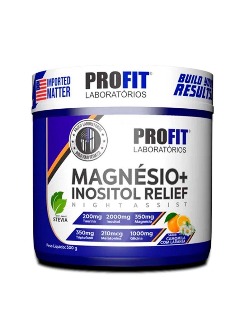 Relief Magnésio 350mg E Inositol 2000mg Camomila Com Laranja Profit