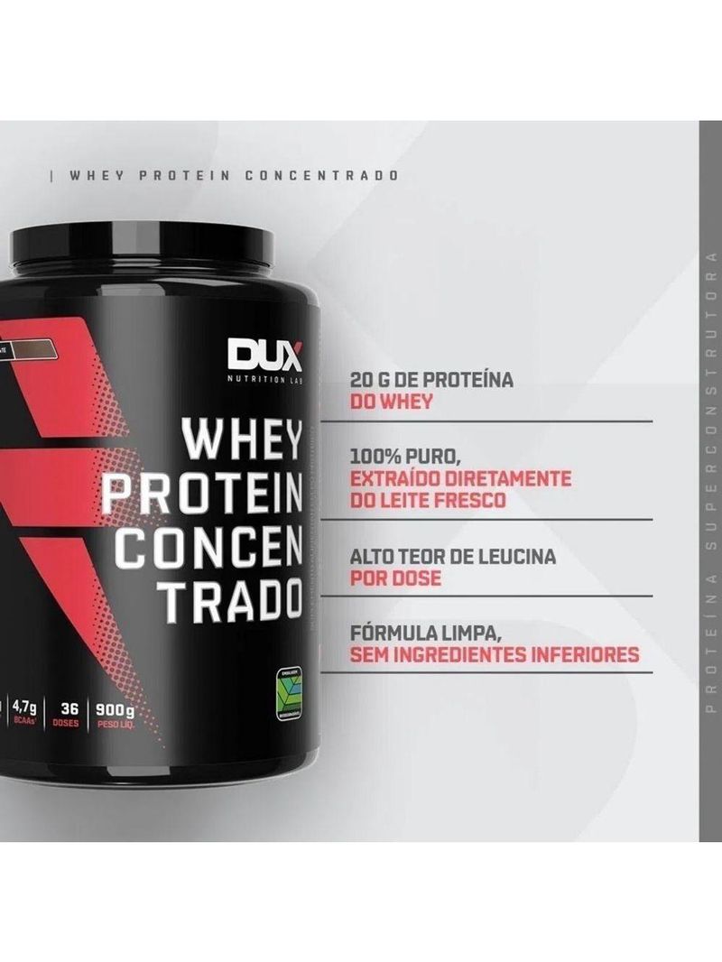 Whey Protein Concentrado Pote 900g Sabor Sem Sabor