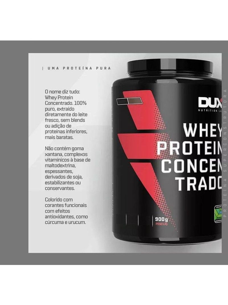 Whey Protein Concentrado Pote 900g Sabor Sem Sabor