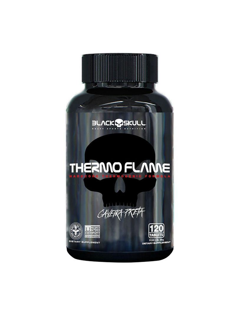 Termogênico Thermo Flame 120 Capsulas Black Skull