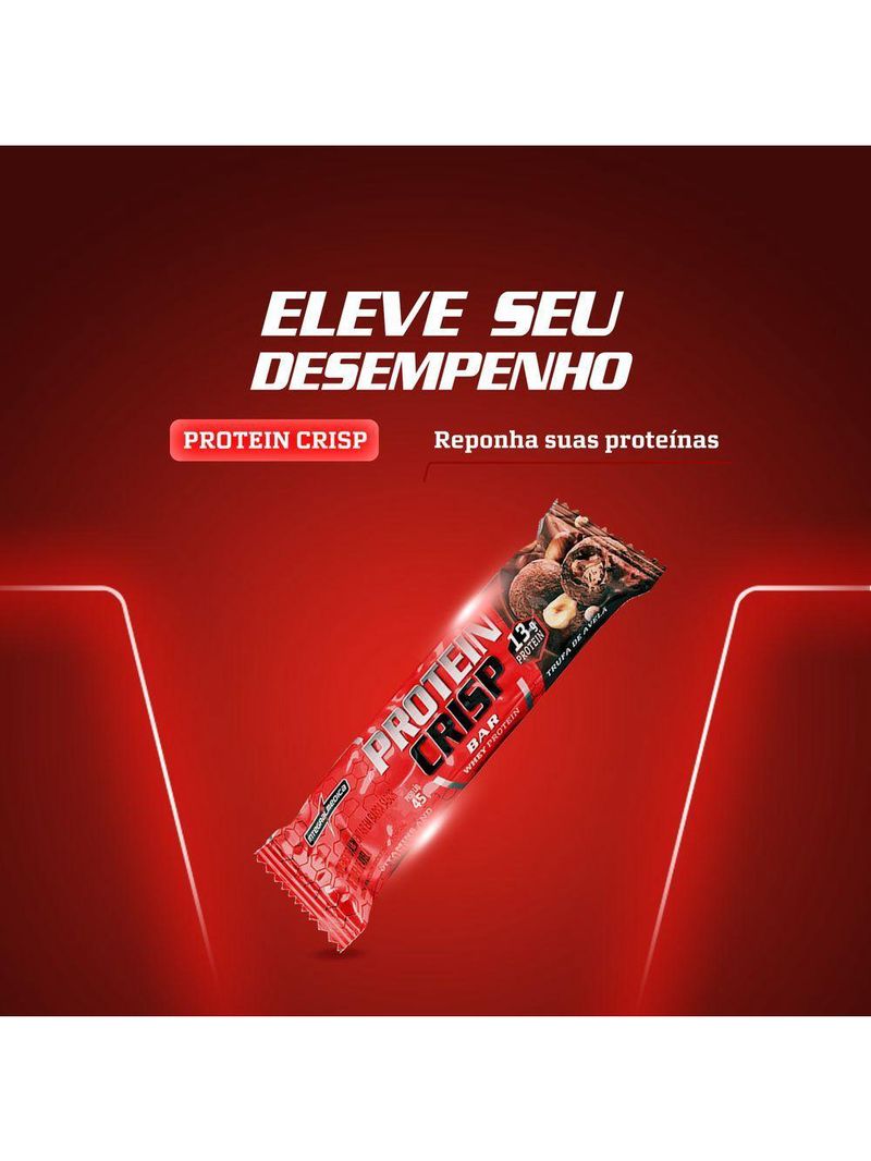 Barra Proteína Whey Crisp Bar 12 Unidades - Integralmedica Trufa De Avelã