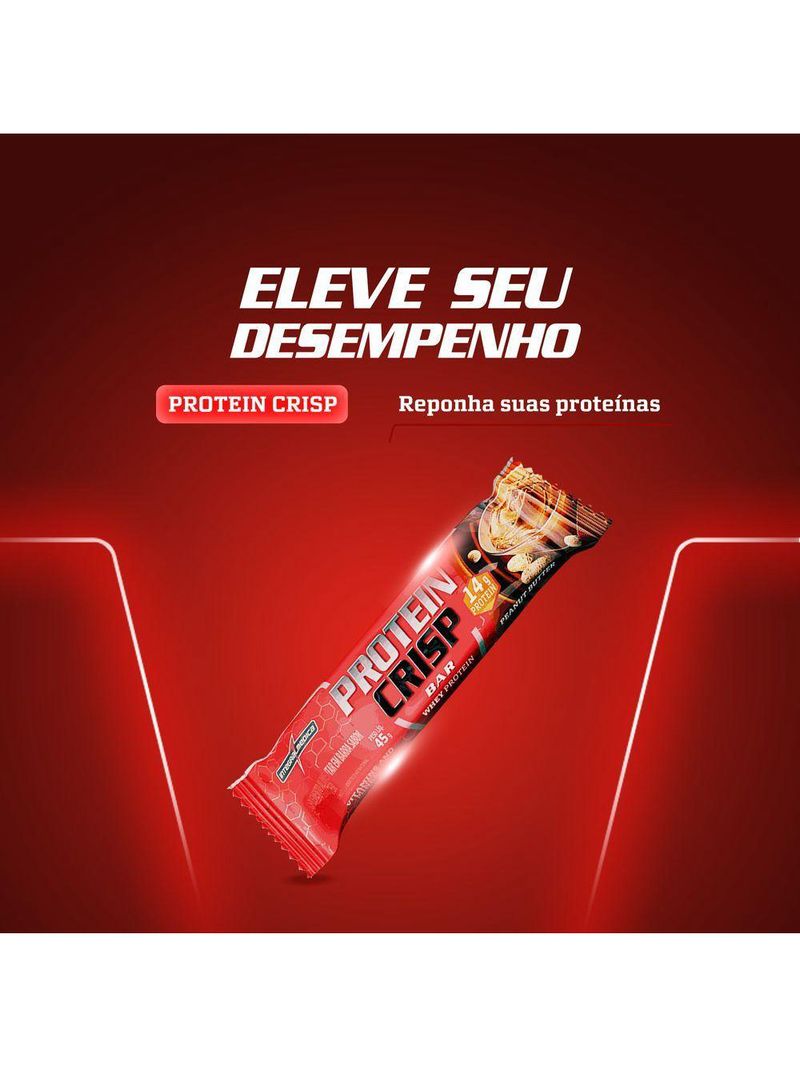 Barra Proteína Whey Crisp Bar 12 Unidades - Integralmedica Peanut Butter