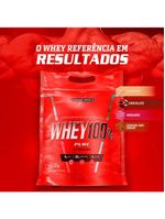 Whey 100% Pure 1,8kg Pouch Integralmedica Morango