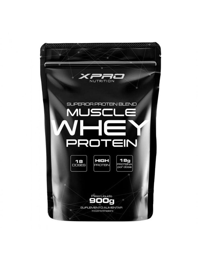 100% Whey Protein Concentrate Refil (900g) - Sabor: Morango