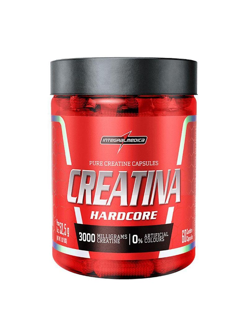 Creatina Monohidratada Integralmedica 60 Cápsulas Sem Sabor