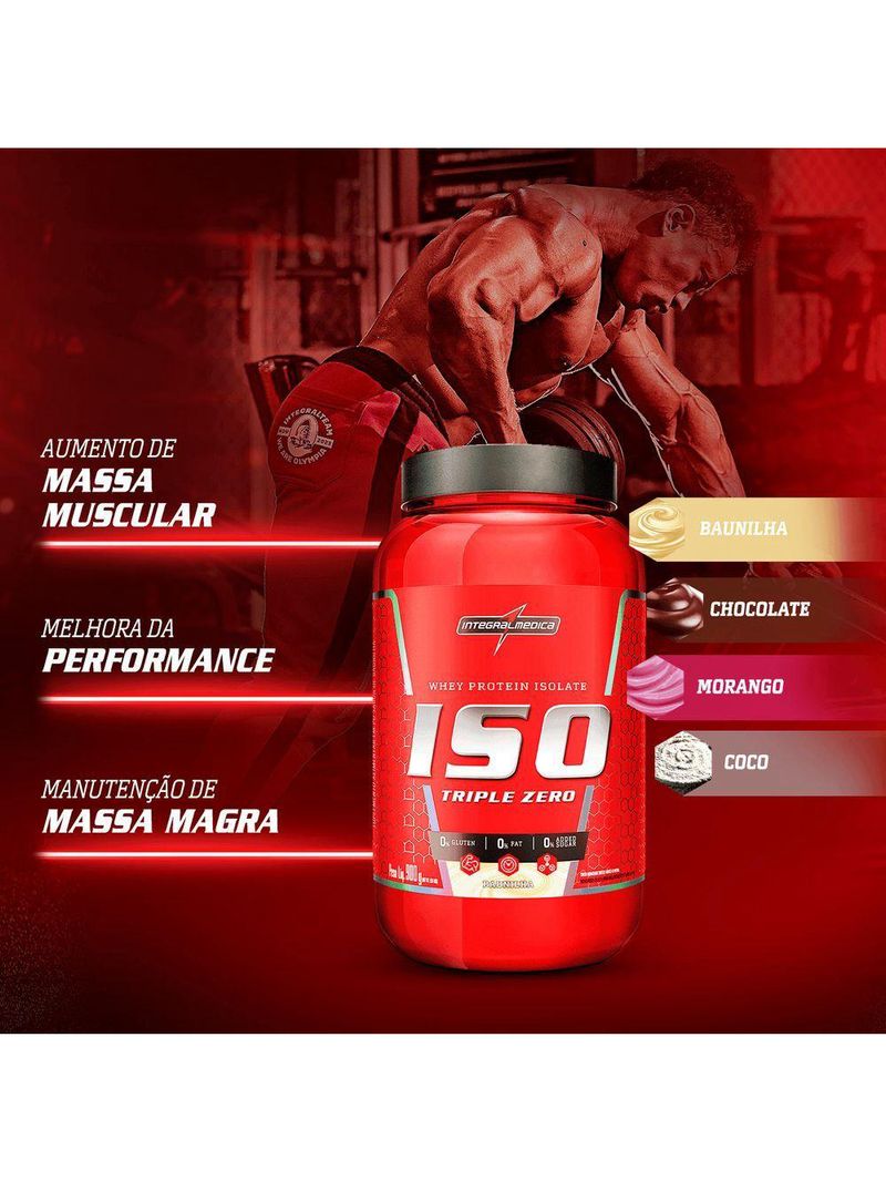 Whey Protein Integralmedica Iso Triple 900g Pote Baunilha