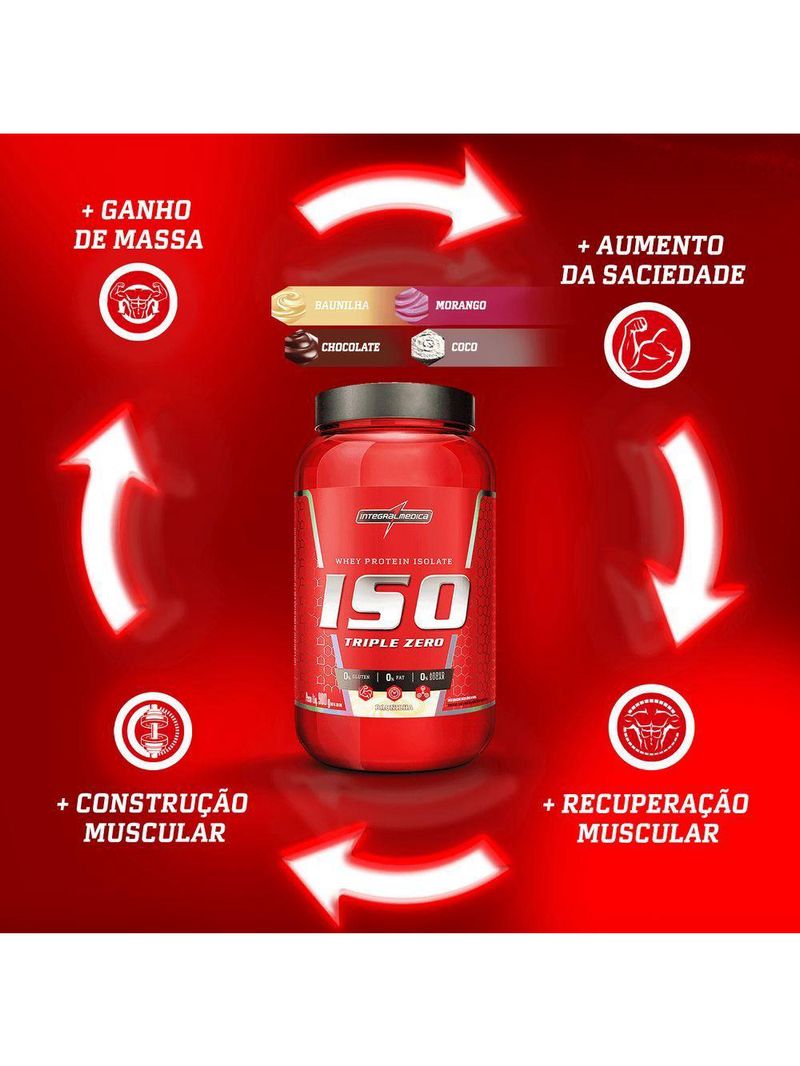 Whey Protein Integralmedica Iso Triple 900g Pote Chocolate