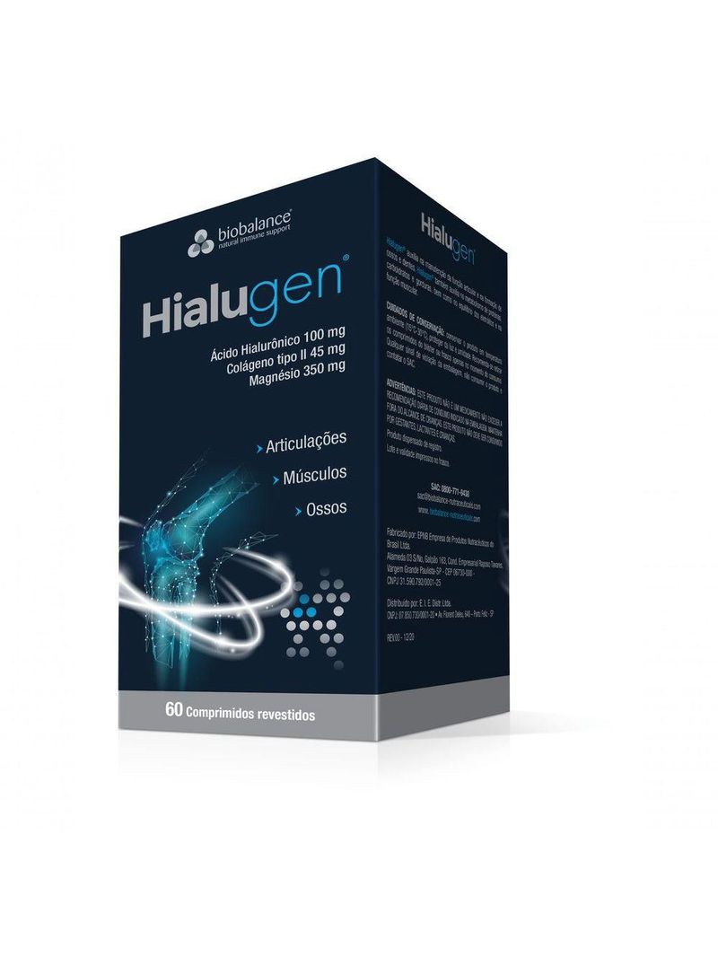 Hialugen Biobalance 60 Comprimidos Sem Sabor