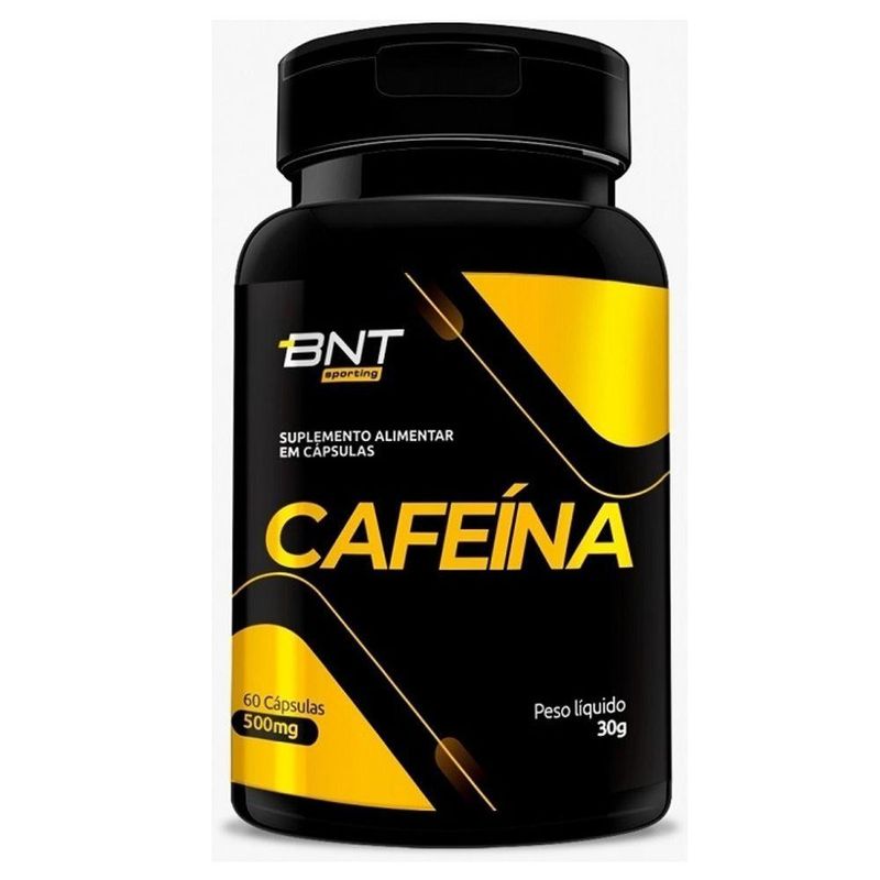 Alimentar Bionutrir Cafeína 500MG em Cápsulas para Estímulo Cerebral e Disposição 60