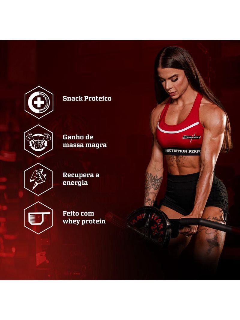 Barra Proteína Whey Crisp Bar 12 Unidades - Integralmedica Cookies And Cream