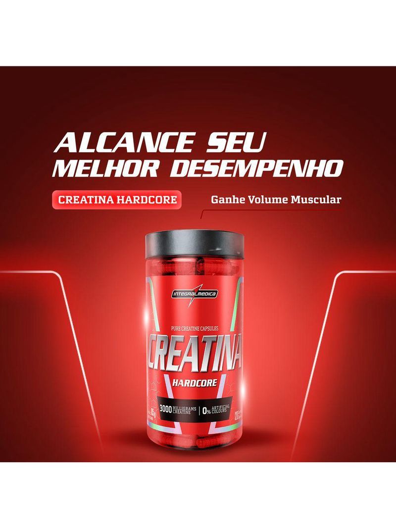 Creatina Integralmedica 120 Cápsulas Sem Sabor