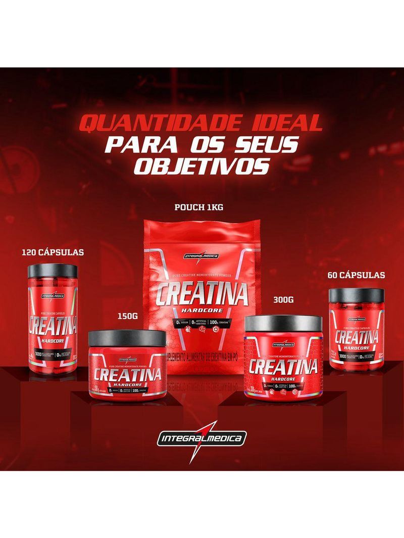 Creatina Integralmedica 120 Cápsulas Sem Sabor
