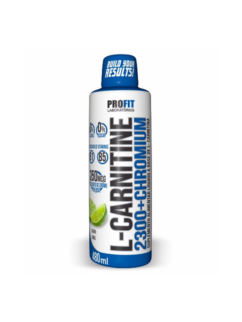 L-carnitina 2300 Com Picolinato De Cromo 480ml Limão Profit