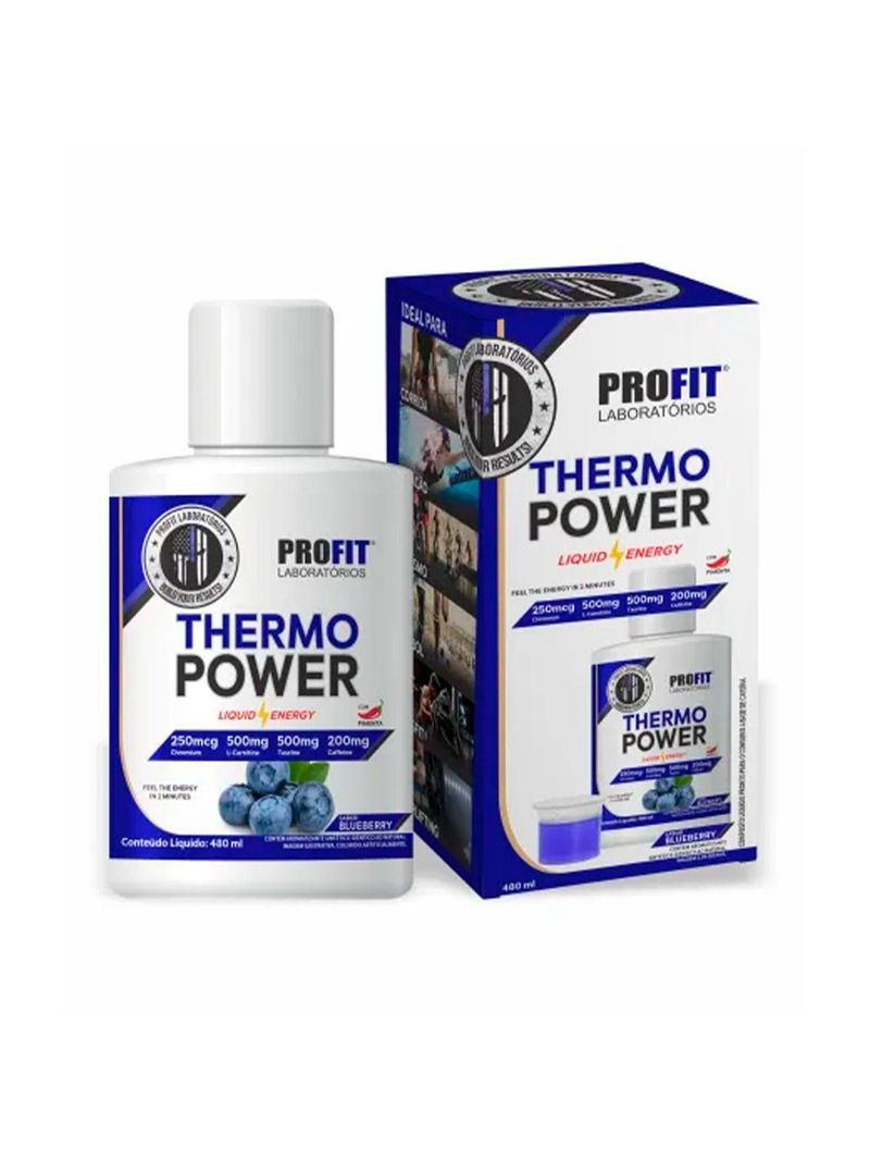 Termogênico Liquido Thermo Power 480ml Blueberry Profit