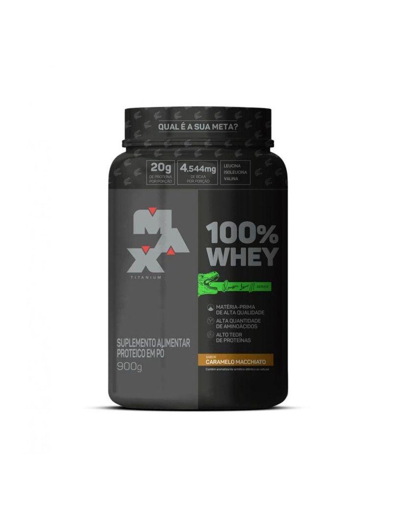 100% Whey (900g) - Sabor: Caramel Macchiato