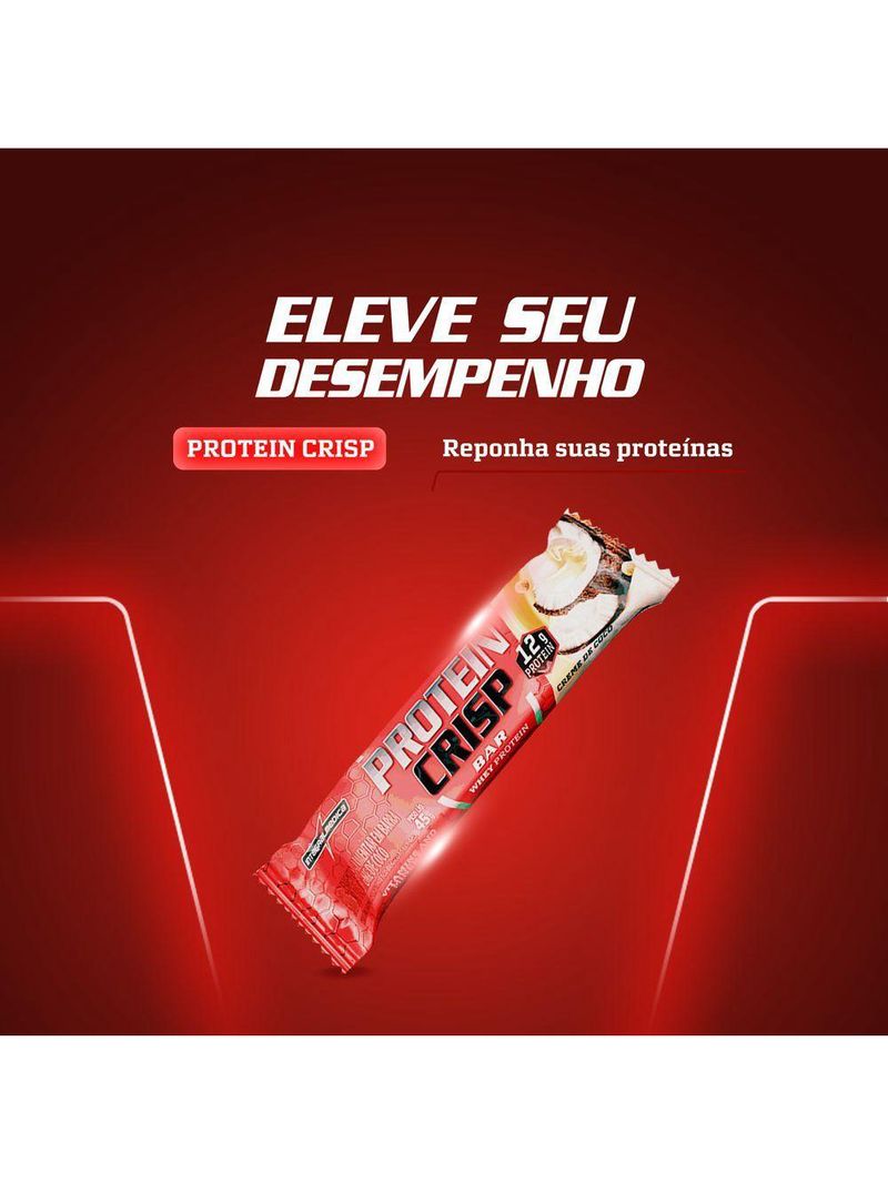 Barra Proteína Whey Crisp Bar 12 Unidades - Integralmedica Creme De Coco