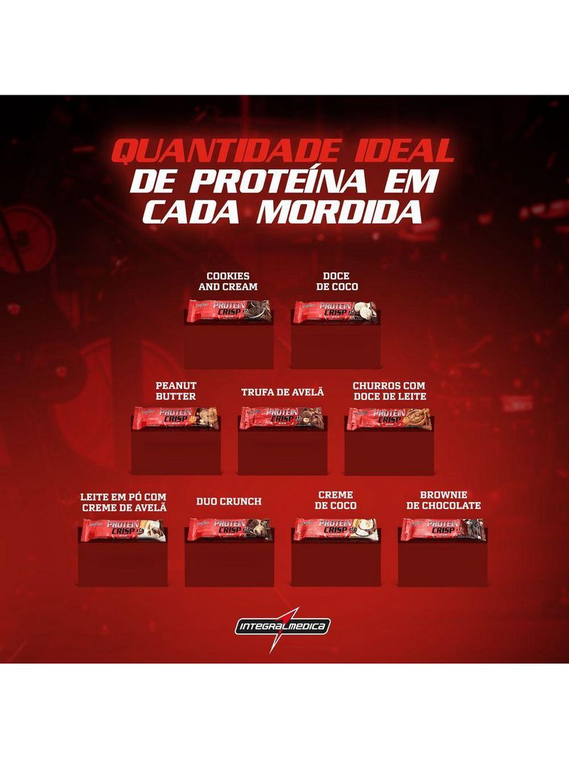 Barra Proteína Whey Crisp Bar 12 Unidades - Integralmedica Creme De Coco
