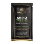 Alimentar em Pó Essential Nutrition Amino Greens para Recuperação Muscular Sachê 8G