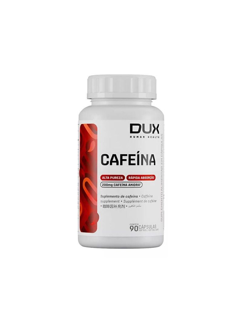 Cafeína Anidra Dux Nutrition 90 Cápsulas