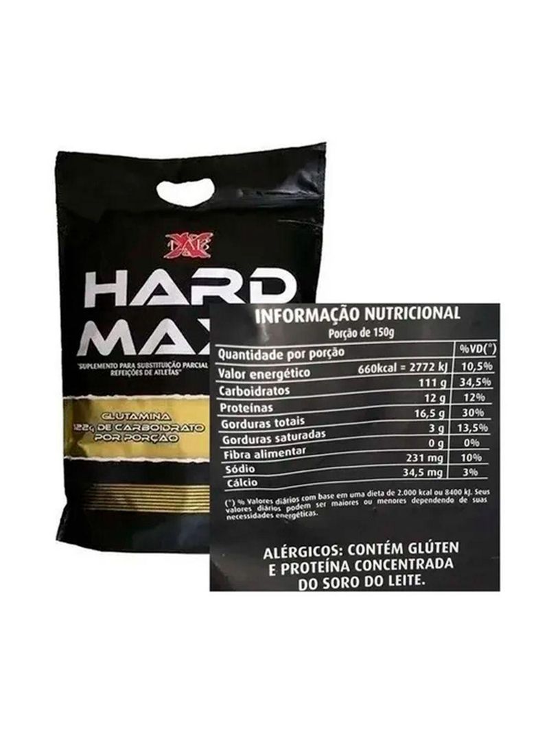 Hipercalórico 3kg Hard Maxx 19000 Morango Com Banana X-lab