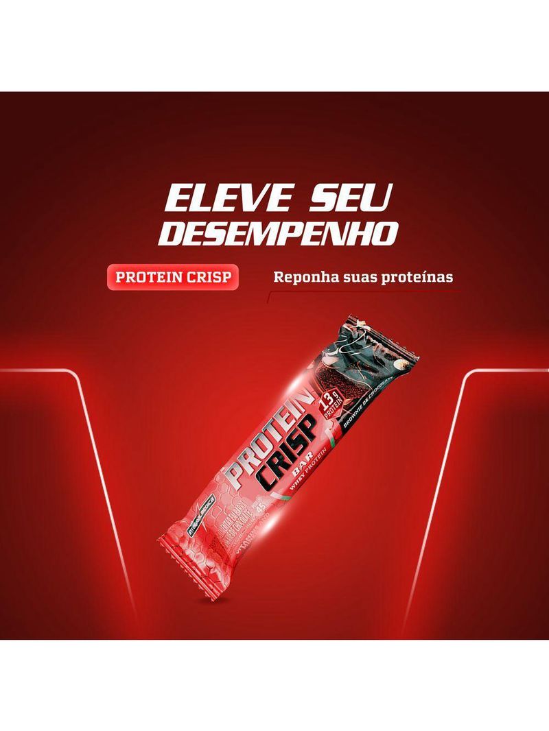 Barra Proteína Whey Crisp Bar 12 Unidades - Integralmedica Brownie De Chocolate