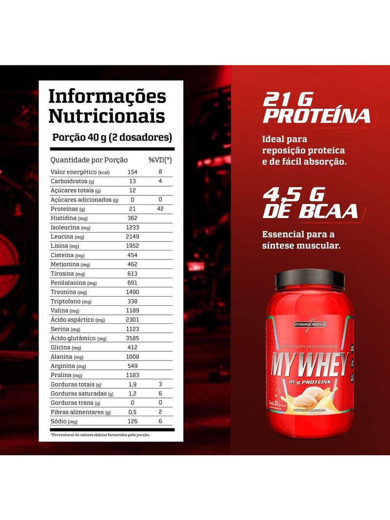 Whey Protein Integralmedica My Whey 900g Pote Baunilha