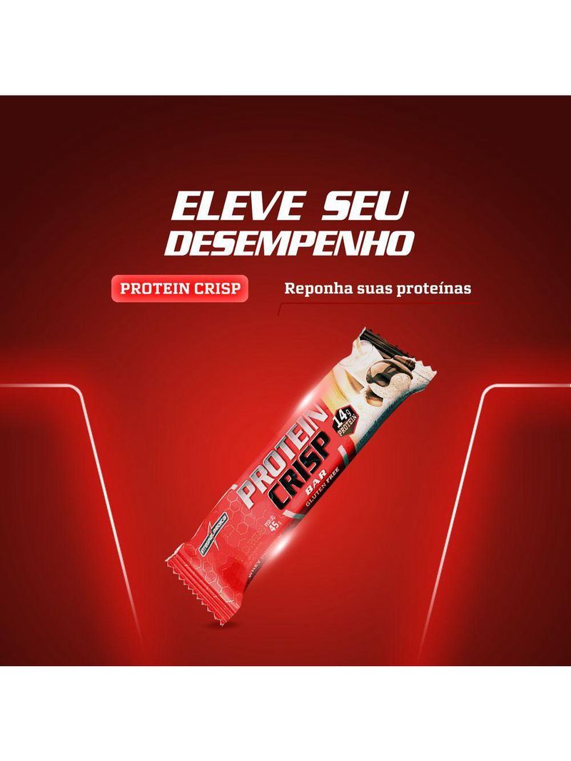 Barra Proteína Whey Crisp Bar 12 Unidades - Integralmedica Leite Niño Com Creme De Avelã