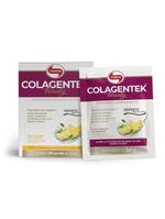 Colagentek Vitafor Beauty 30 Sachês Colágeno Para Pele E Unhas Sabor Abacaxi Com Hortelã