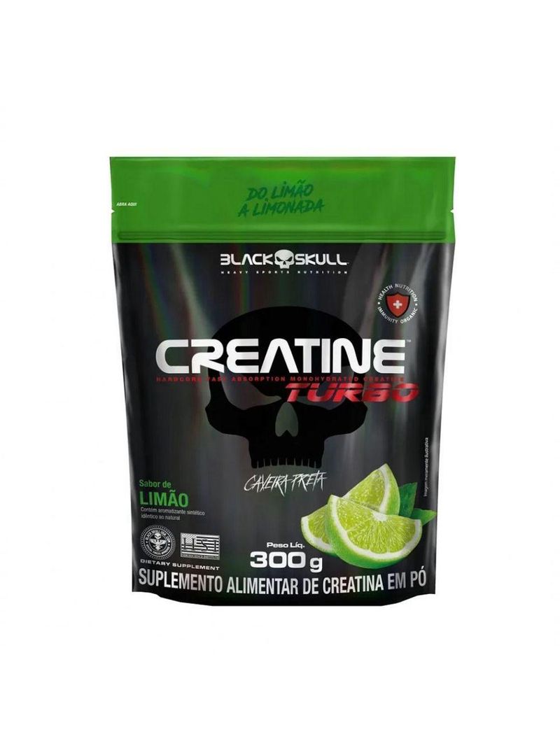 Creatine Turbo Refil (300g) - Sabor: Limão