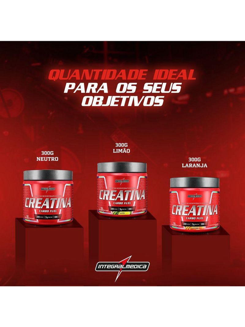 Creatina Integralmedica Carbo Fuel 300g Laranja
