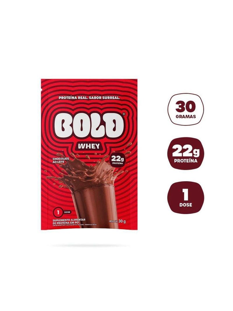 Bold Whey 30g Sabor Chocolate Ao Leite