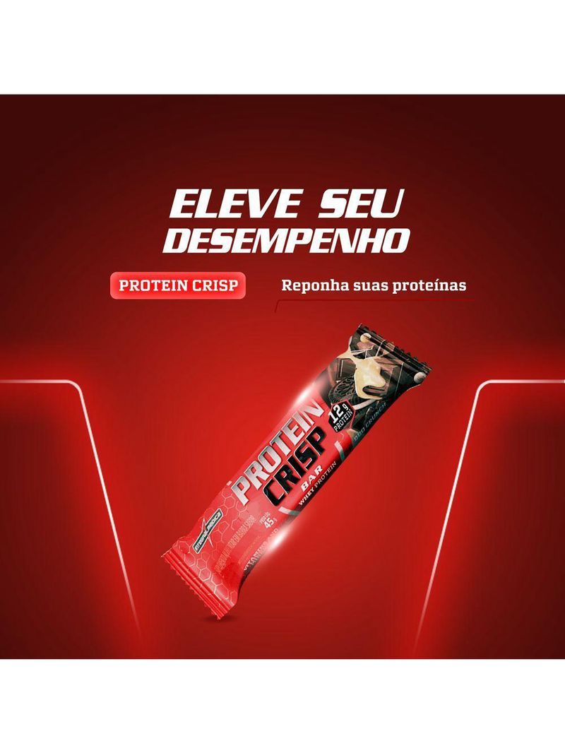 Barra Proteína Whey Crisp Bar 12 Unidades - Integralmedica Duo Crunch