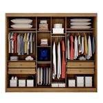 Guarda Roupa Casal Rip 3portas 4 Gav Canastra Horizonte