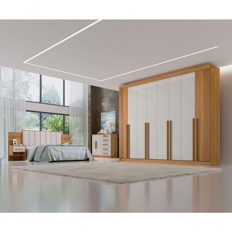 Guarda Roupa Casal 8 Portas 8 Gavetas - Daymont - Móveis D'doro