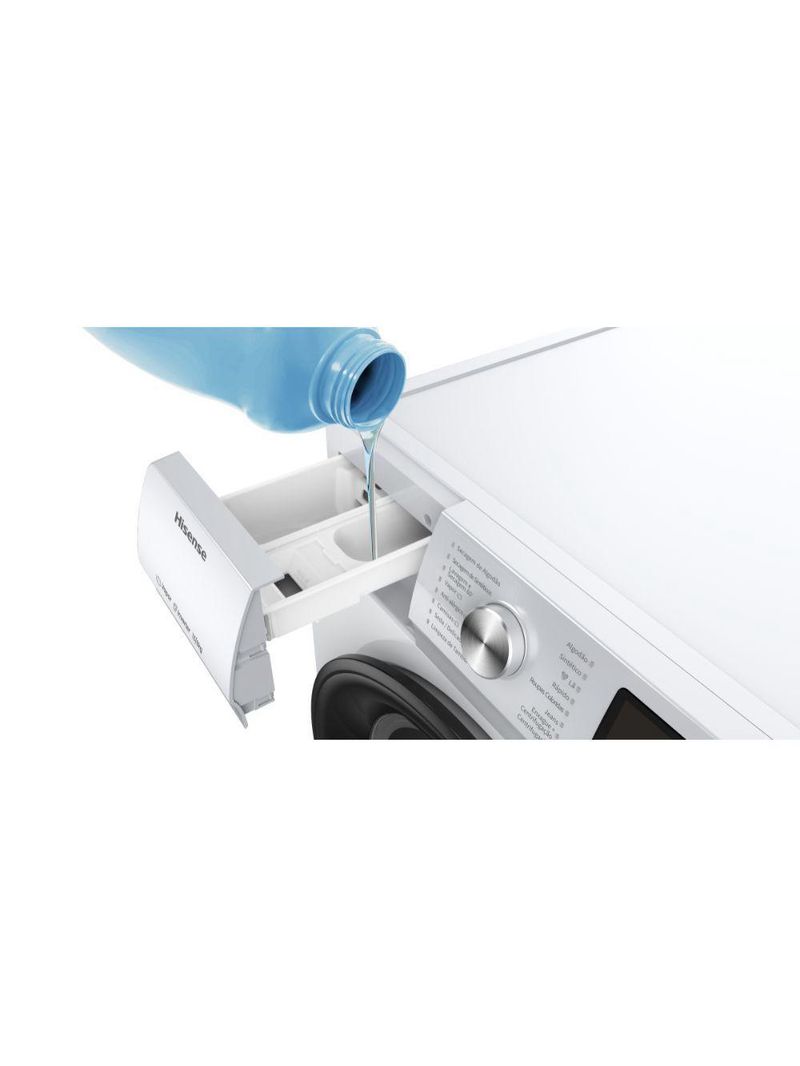 Lava e Seca Hisense 13kg Steam Branca Com 13 Programas De Lavagem WD5Q1342BW 220V
