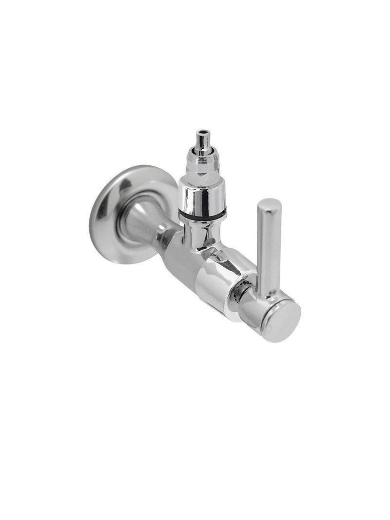 Registro Adaptador Para Filtro De água Purificador Universal Parede Cromado 1/4 De Volta