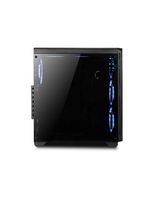 Gabinete gamer modoc com painel lateral temperado warrior preto - multilaser