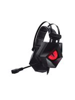 Headset gamer hoopson led f-201-vm preto e vermelho