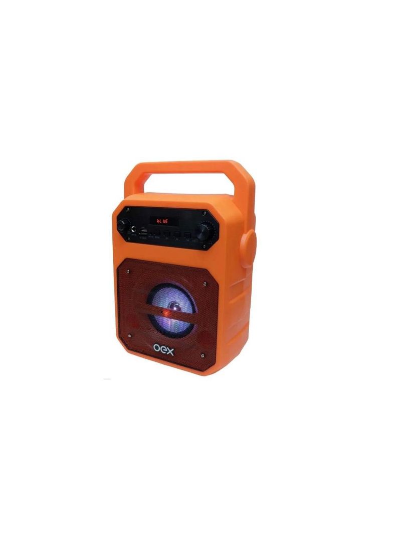 Caixa de som bluetooth 90w oex fun sk415 laranja