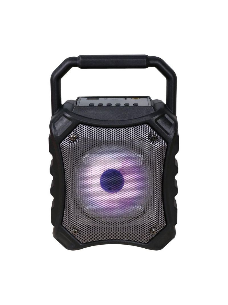 Caixa de som bluetooth 15w newlink bomber sp112 - led, fm e entrada para cartao micro sd cinza