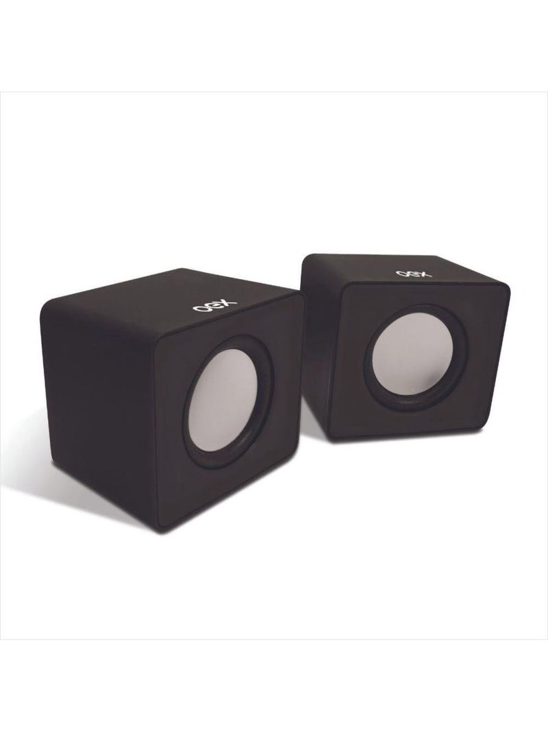 Caixa de som para pc oex cube sk102 - preto