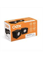 Caixa de som para pc oex cube sk102 - preto