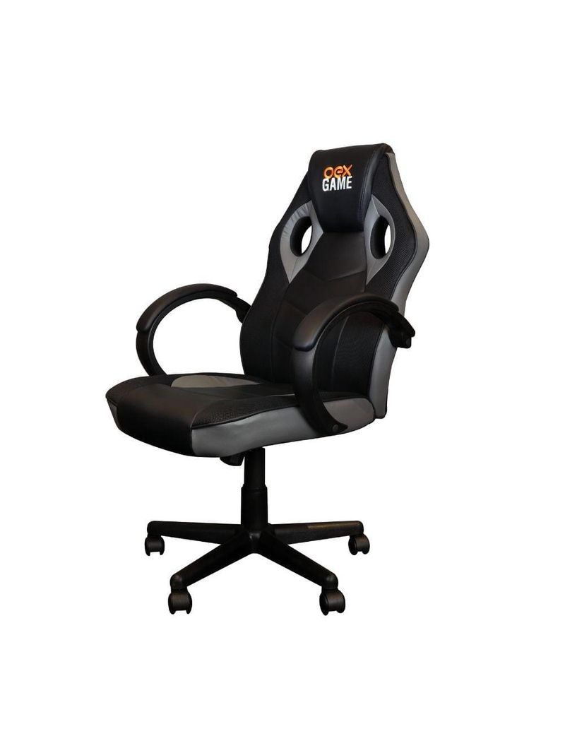 Cadeira gamer gc200 - 100kg preto/cinza