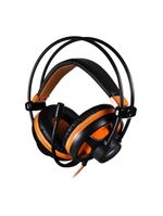Headset gamer argos - virtual surround 71 e multiplataforma - oexgame preto com laranja