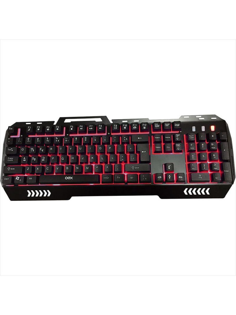 Teclado gamer fusion oex preto