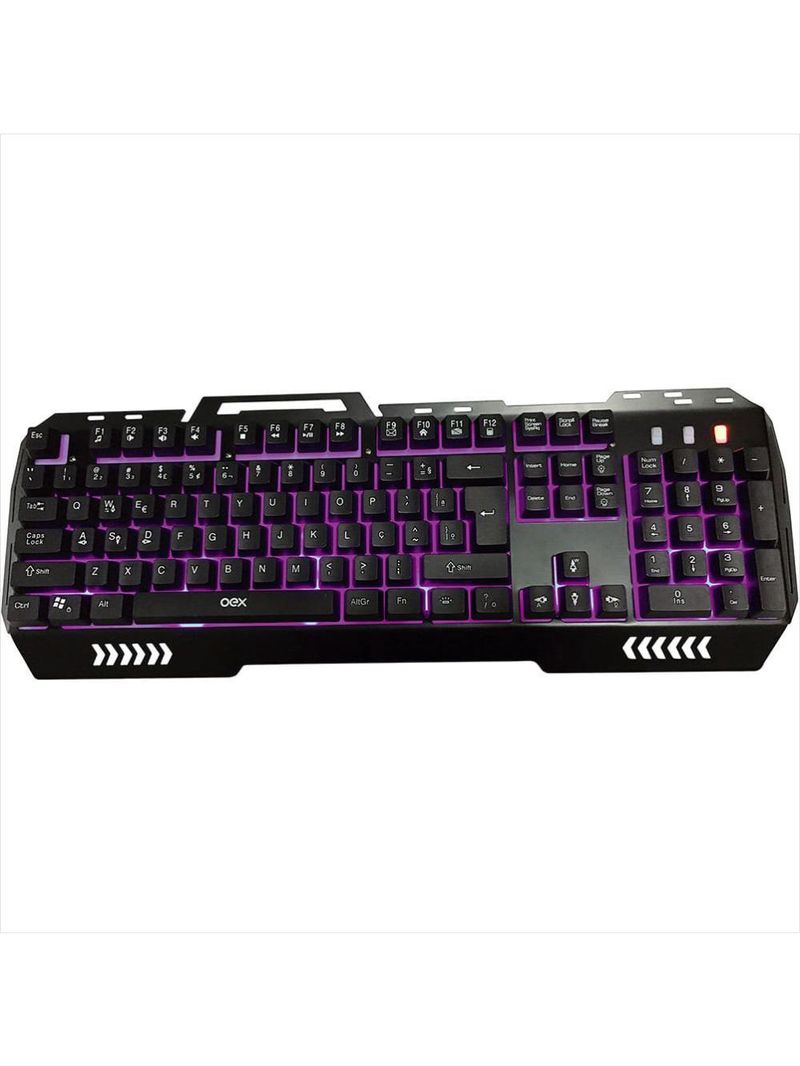 Teclado gamer fusion oex preto