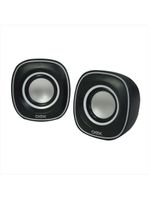 Caixa de som para pc oex round sk100 - preto e branco