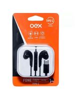 Fone tiny type c oex  fn209 preto