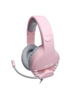 Headset gamer rosa 71 - pink fox - usb - oexgame hs414