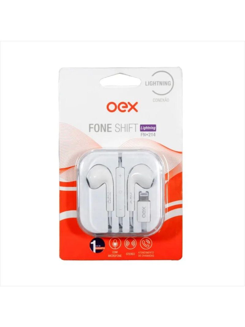 Fone shift lightning - branco